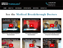 Tablet Screenshot of medical-breakthrough.com